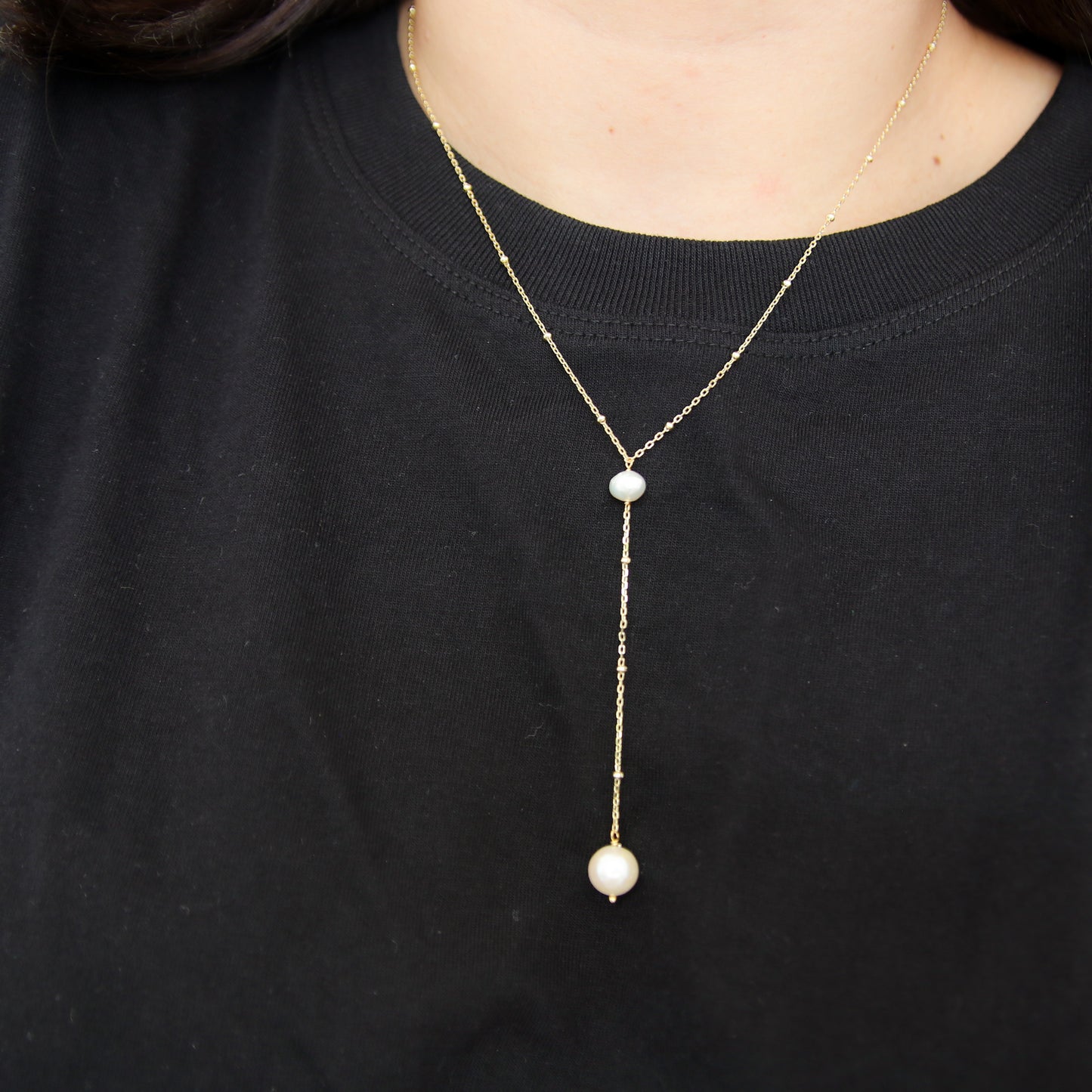 Pearl Lariat Necklace