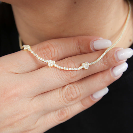 Amour Tennis Necklace