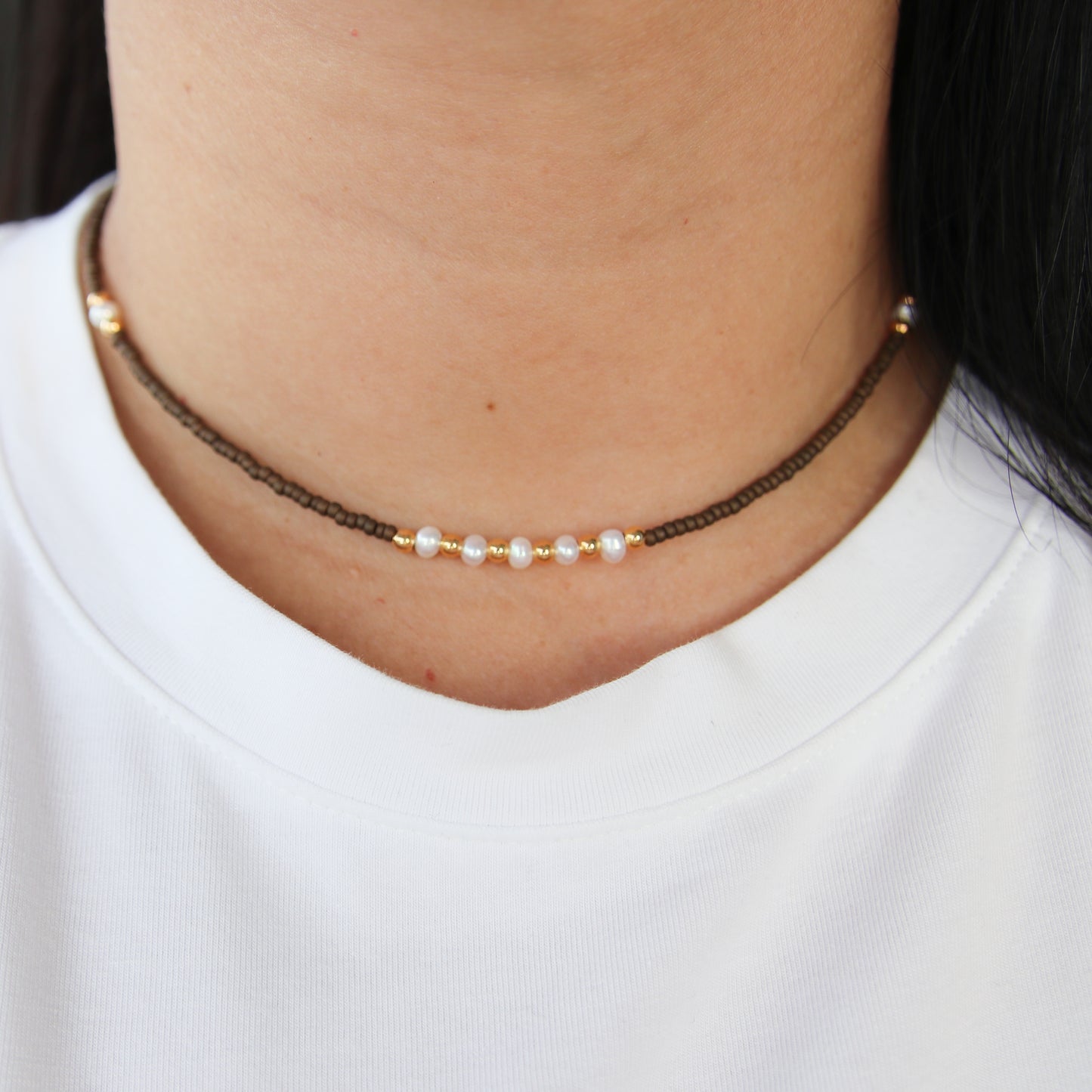 Beads Brown Necklace