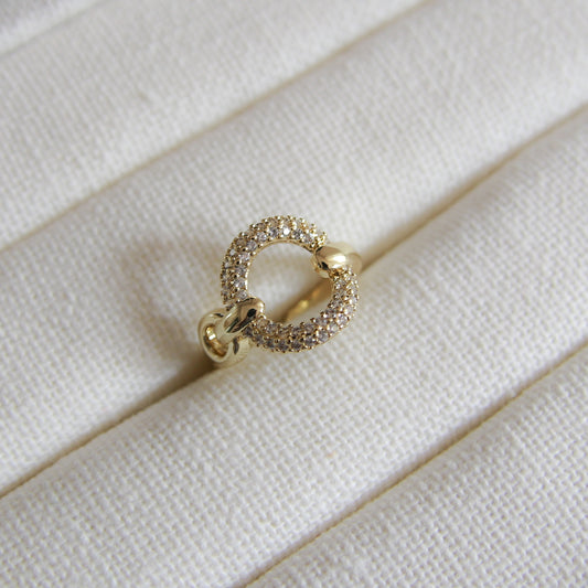 CZ Circle Ring