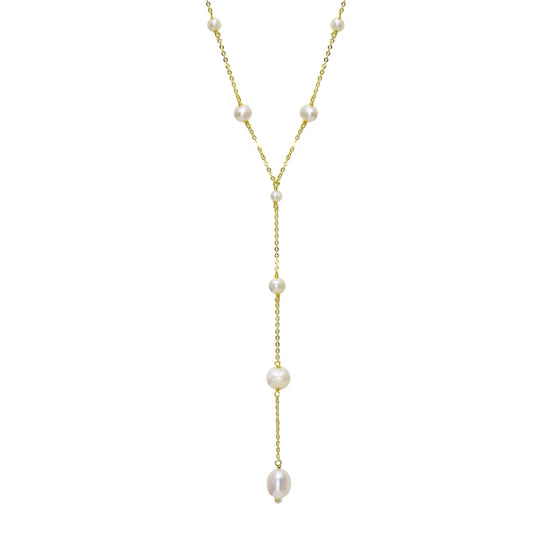 Pearls Lariat Necklace