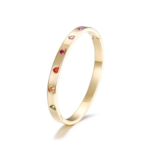 Multicolor Heart Bangle
