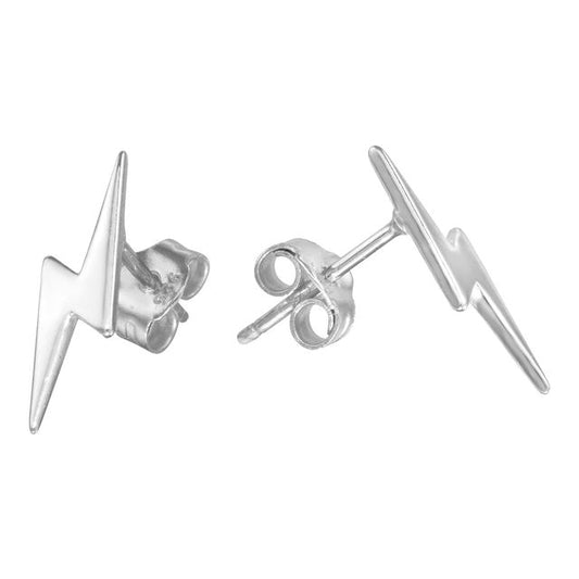 Plain Thunderbolt Earrings