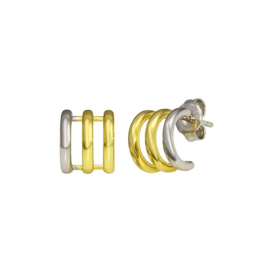 Triple Color hoop Earring