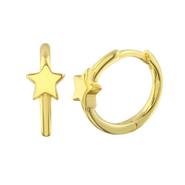 Star Hoops Earrings