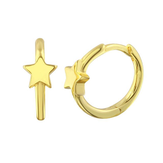 Star Hoops Earrings