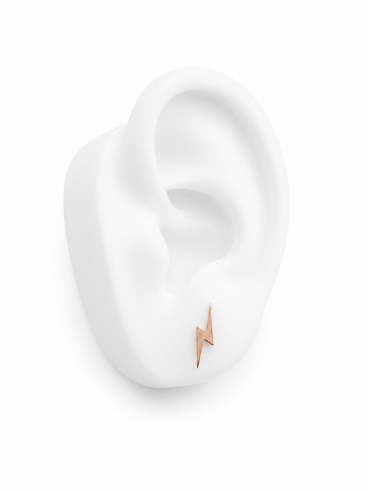 Plain Thunderbolt Earrings