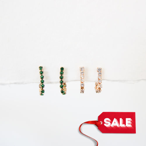 Tennis Dangle Stud Earring