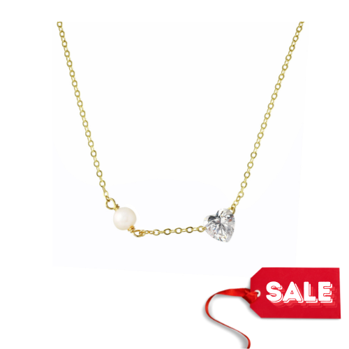 Heart with Pearl Necklace