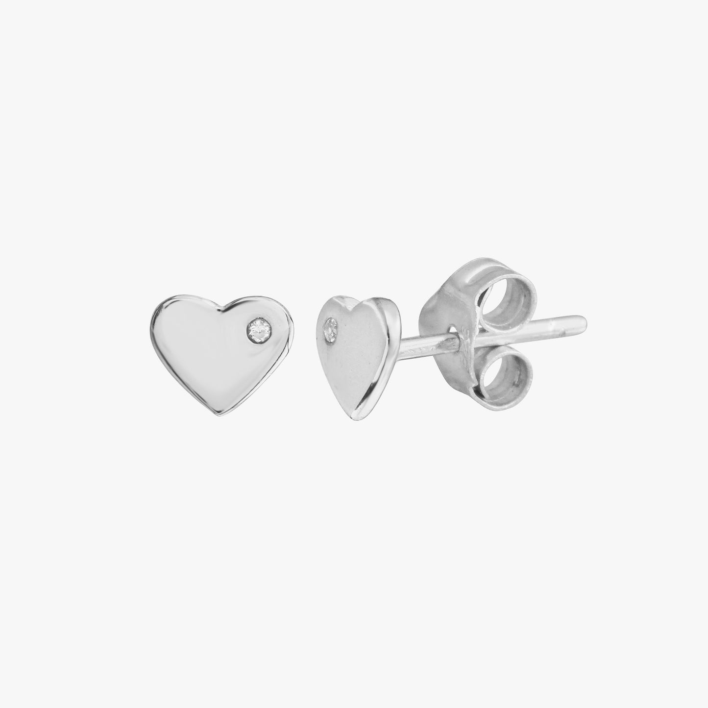 Tiny Heart Stud Earring