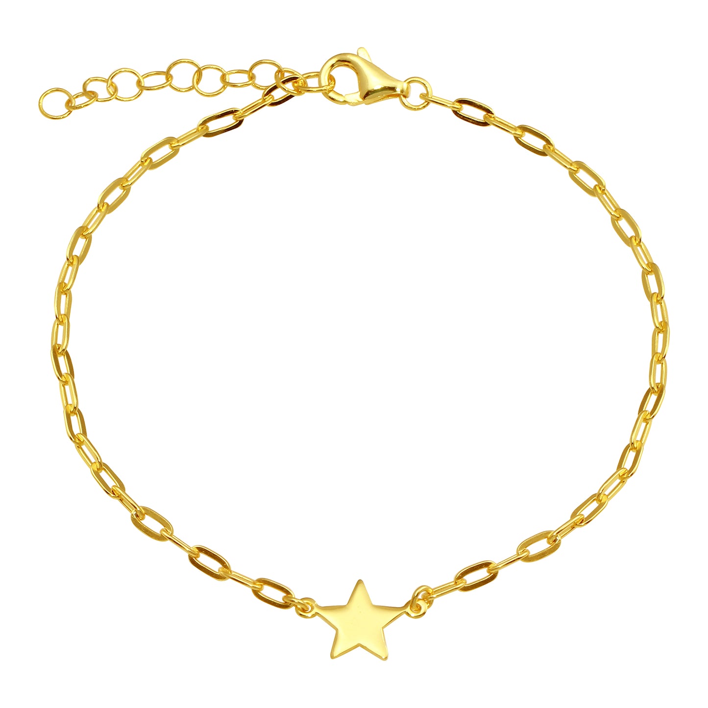 Link Chain with Star Bracelet