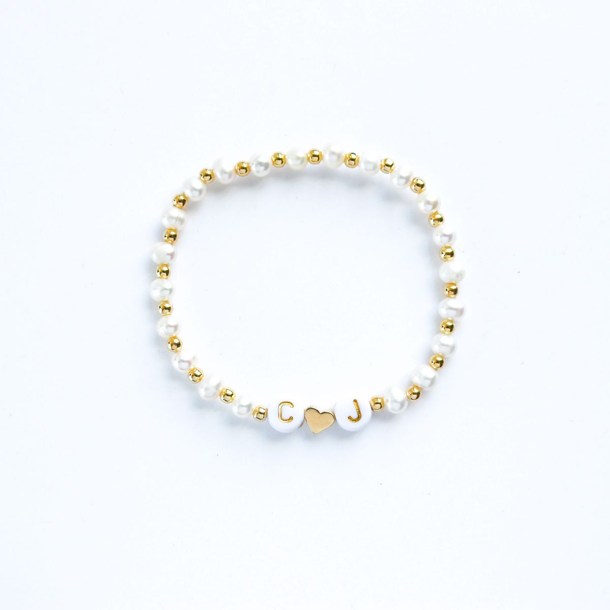 Custom Pearl Name Bracelet