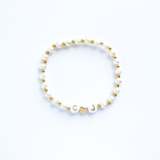 Custom Pearl Name Bracelet