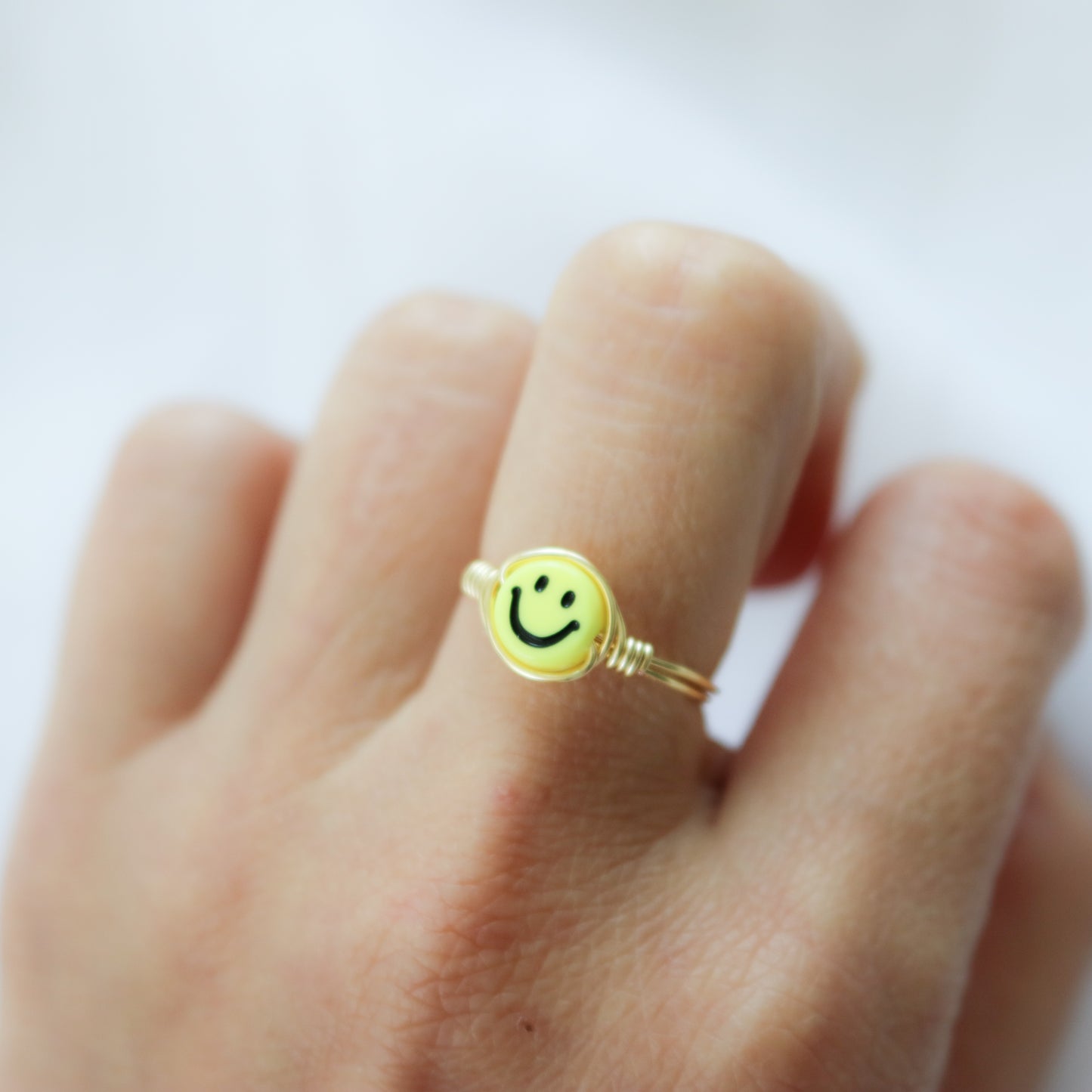 Color Smiley  Face Ring