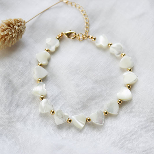 Nacre Heart Bracelet