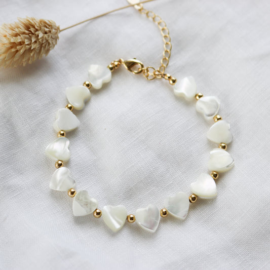 Nacre Heart Bracelet