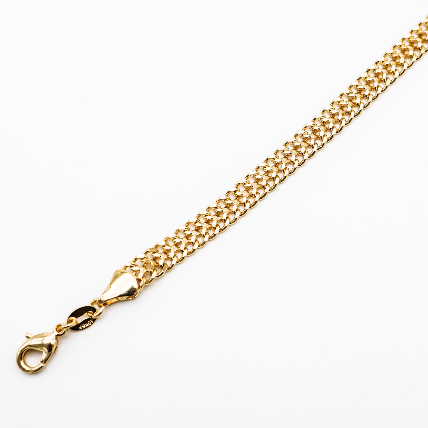 Curb Double Link Chain Bracelet