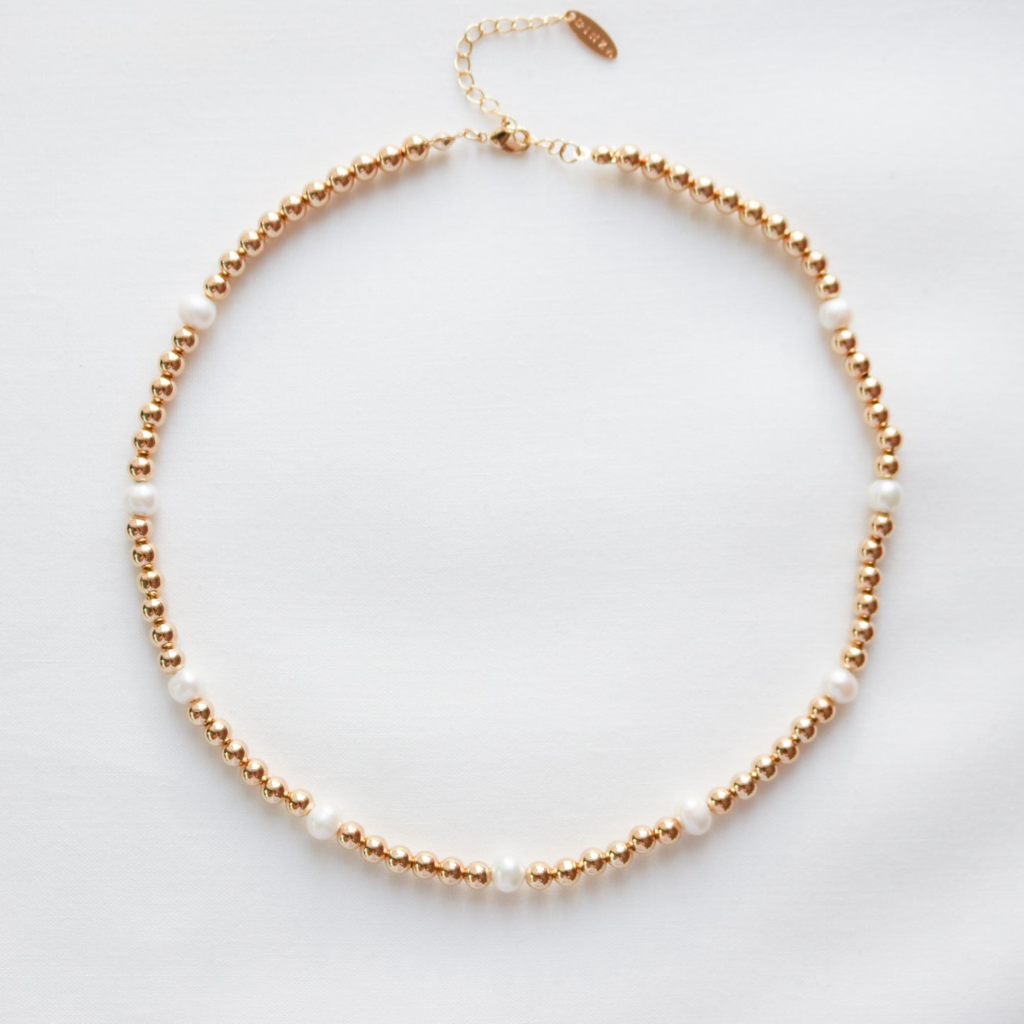 Beaded Ball & Pearl Choker