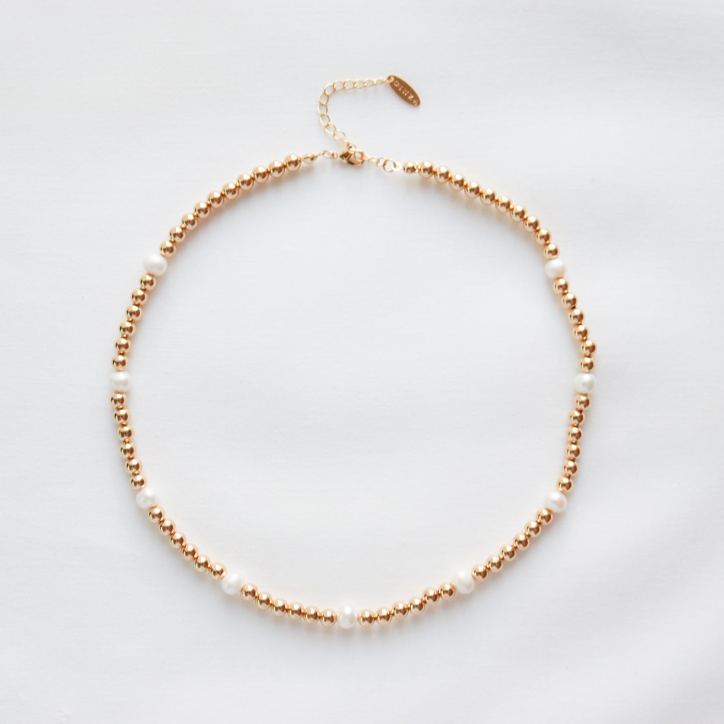 Beaded Ball & Pearl Choker