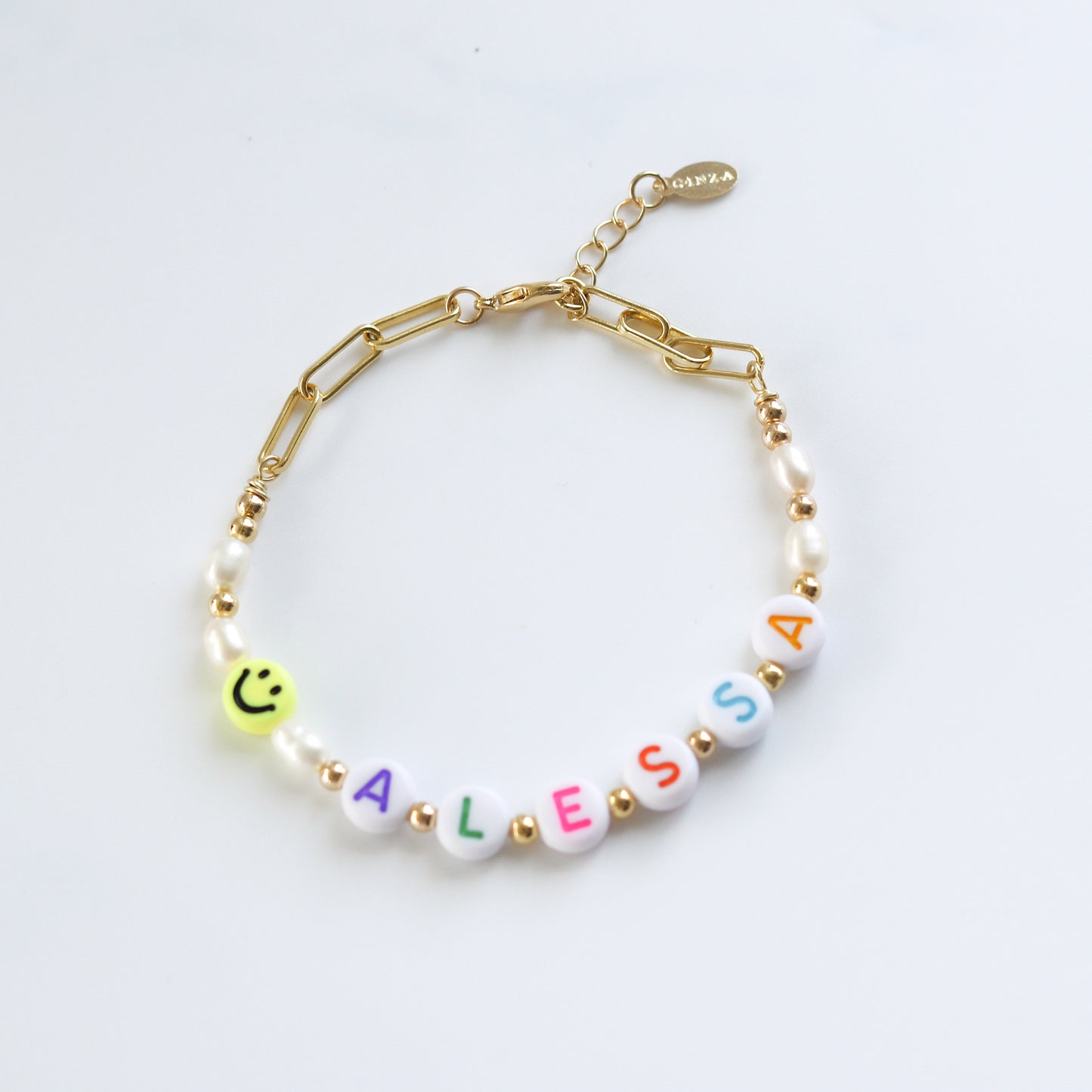 Custom Happy Name Bracelet