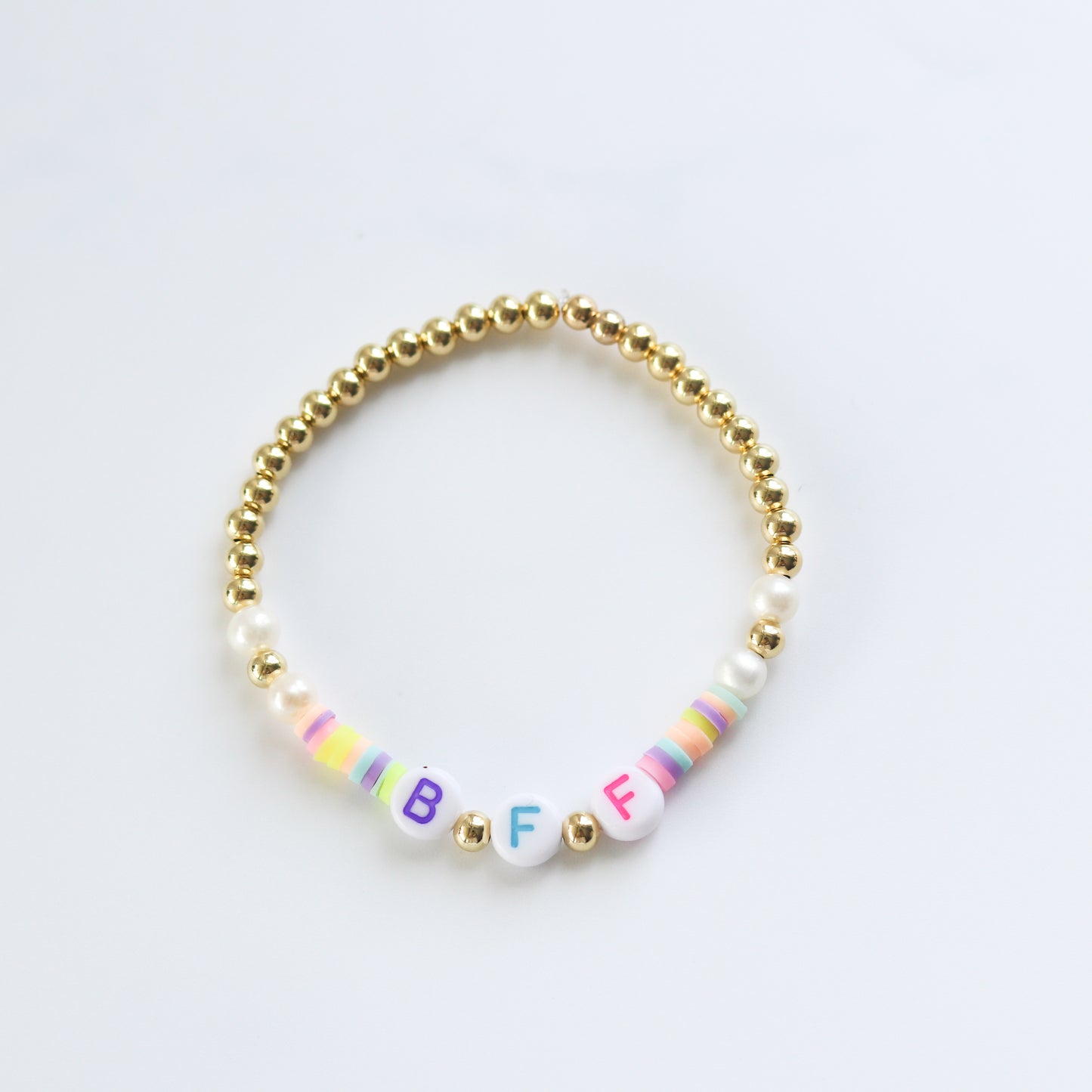 Custom Summer Beaded Name Bracelet