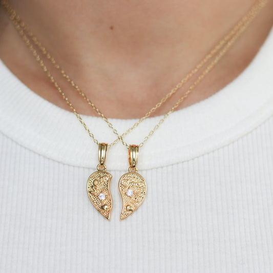 Half Heart Mother Daughter Necklaces