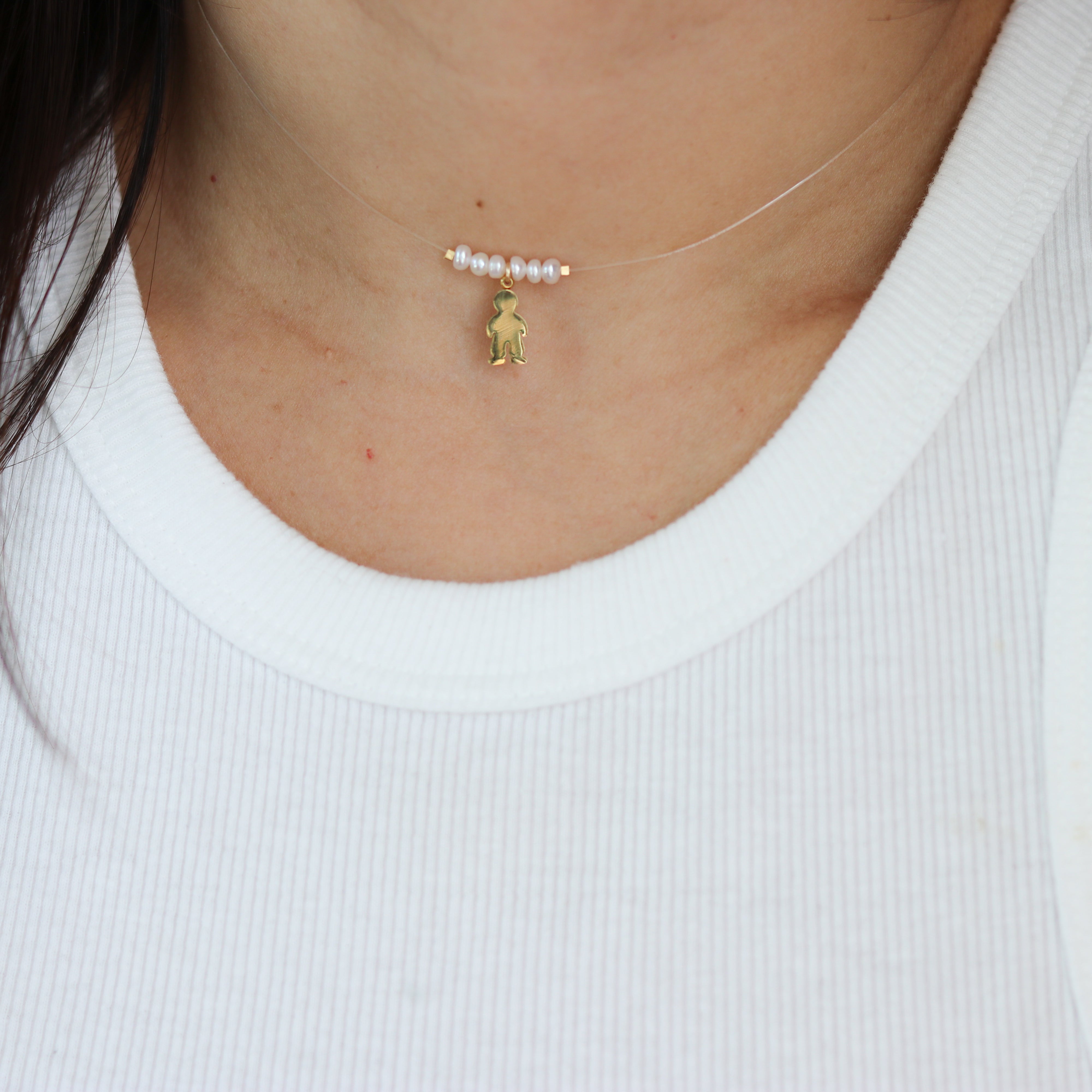 Invisible clearance choker necklace