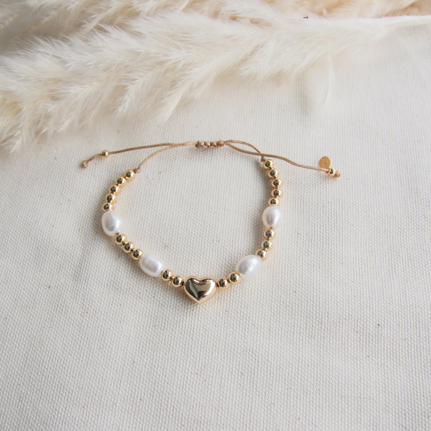 Heart X Pearls Bracelet