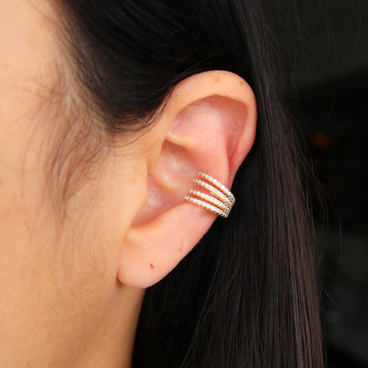 CZ Wrap Ear cuff Earring