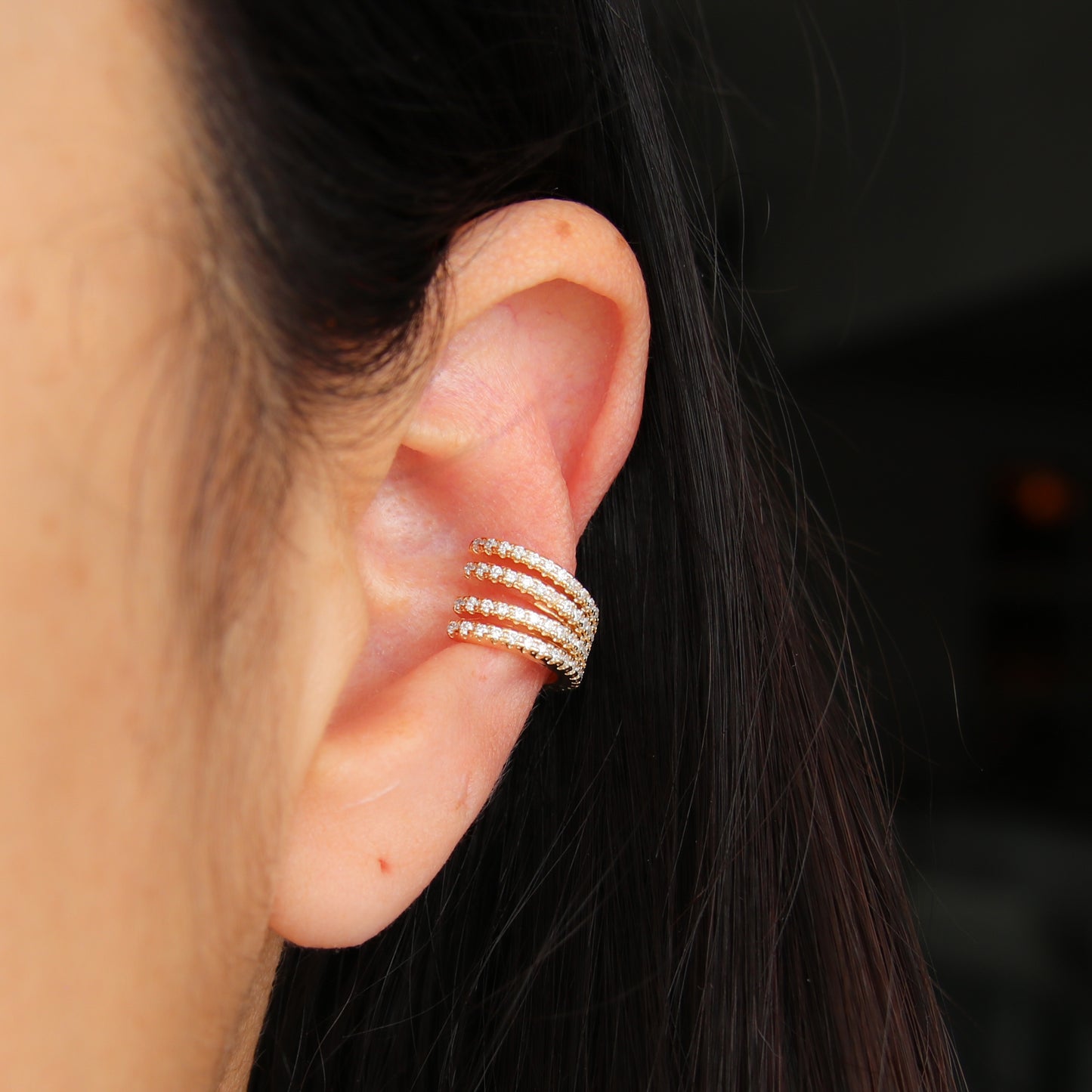 CZ Wrap Ear cuff Earring