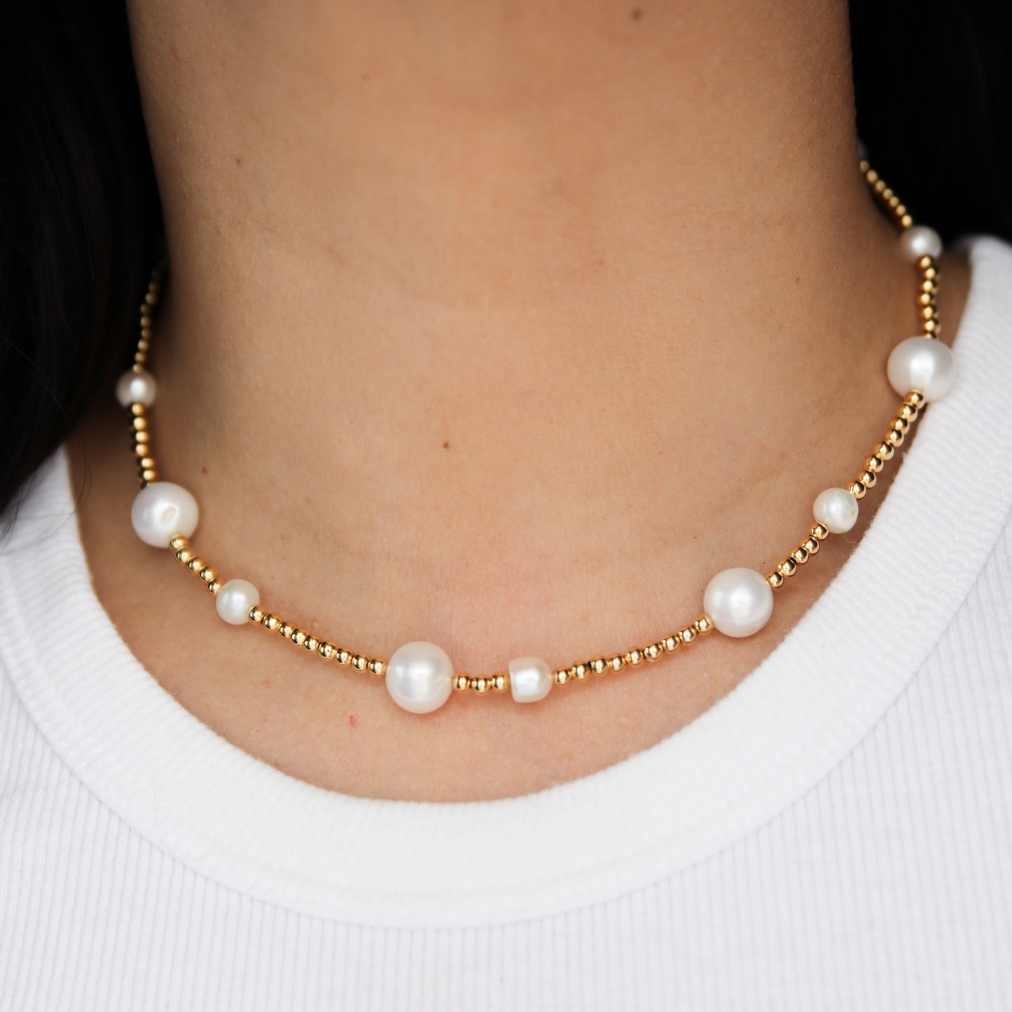Mix Pearls Beaded Necklace