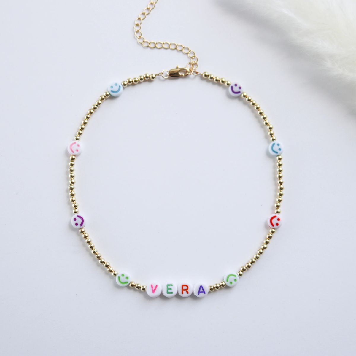 Personalized Happy Face Choker