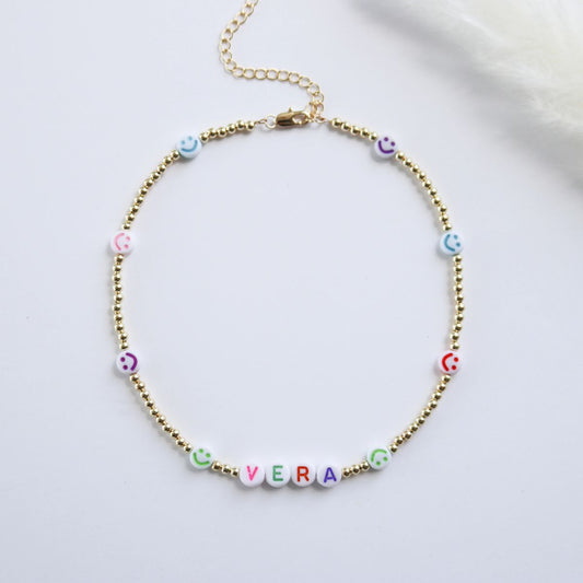 Personalized Happy Face Choker